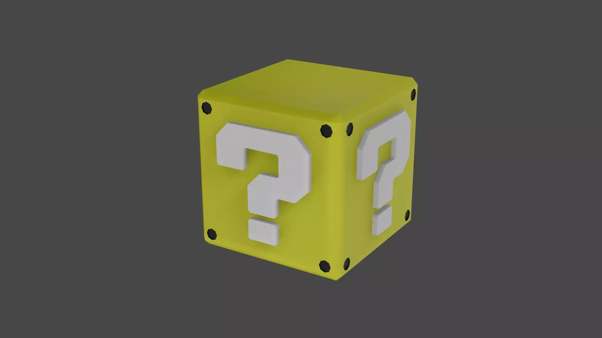 Question Block - Lucky Block - Game asset  3D model_0