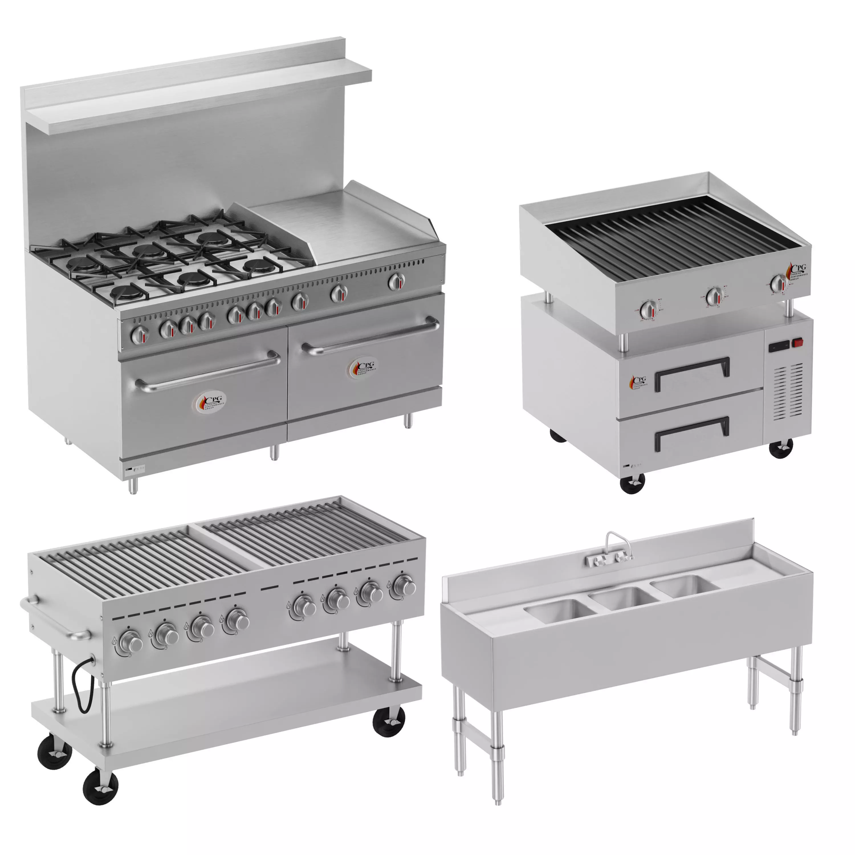 Restaurant Kitchen Equipment vol 01 Low-poly 3D model