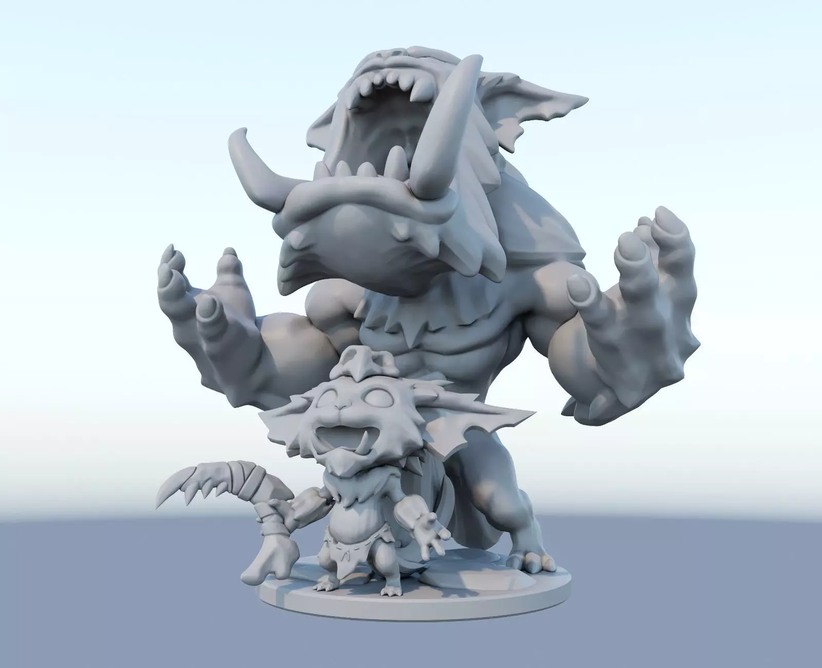 gnar League of Legends 3D print model 3D print model_0