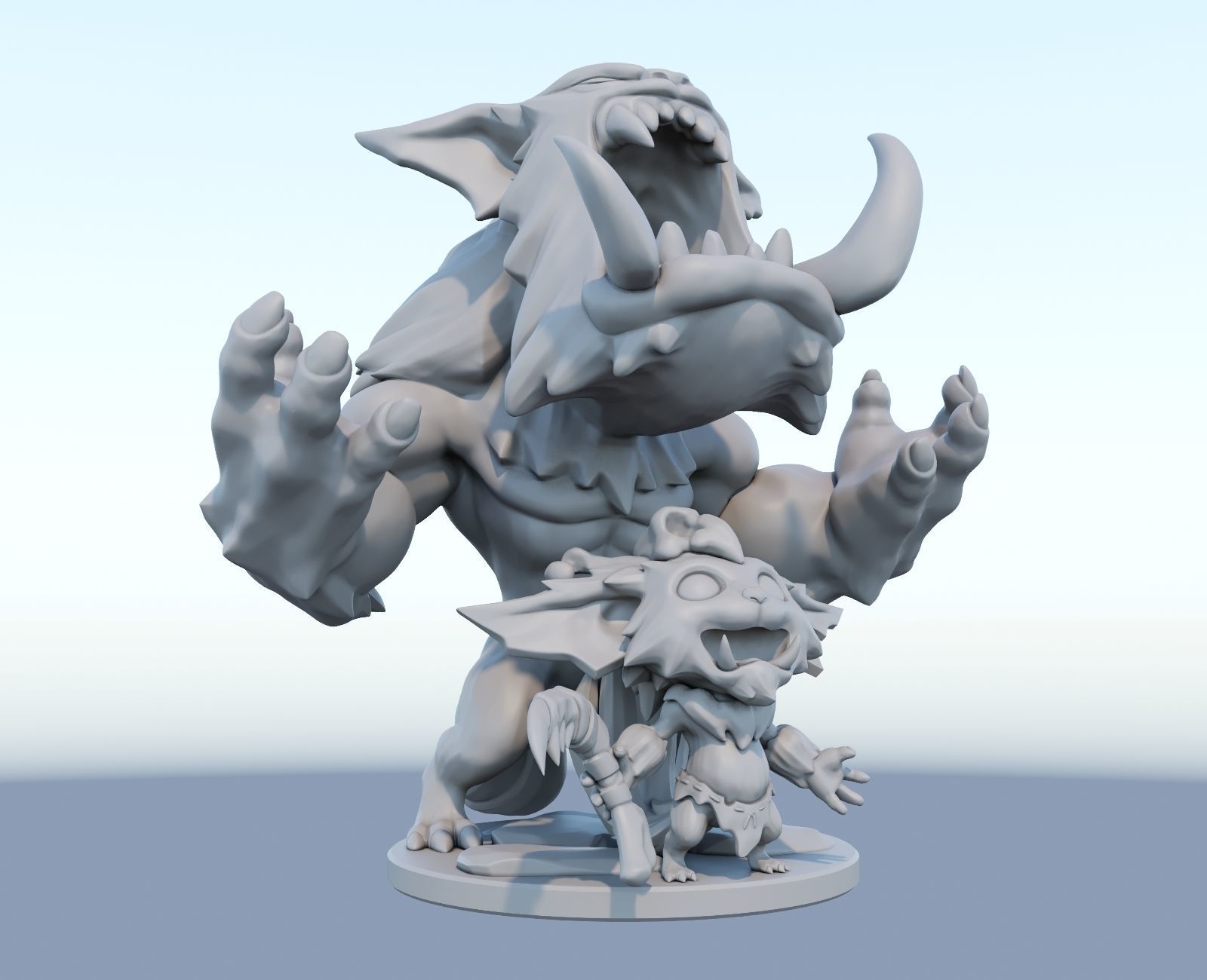 gnar League of Legends 3D print model 3D print model_10