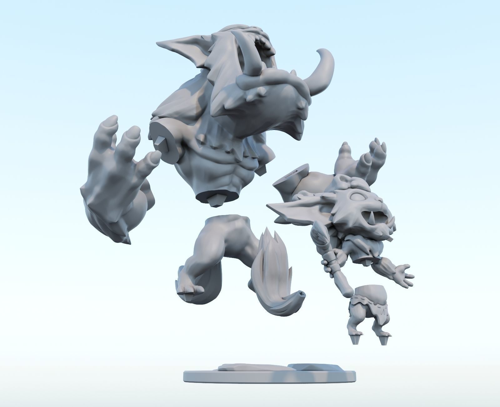 gnar League of Legends 3D print model 3D print model_4