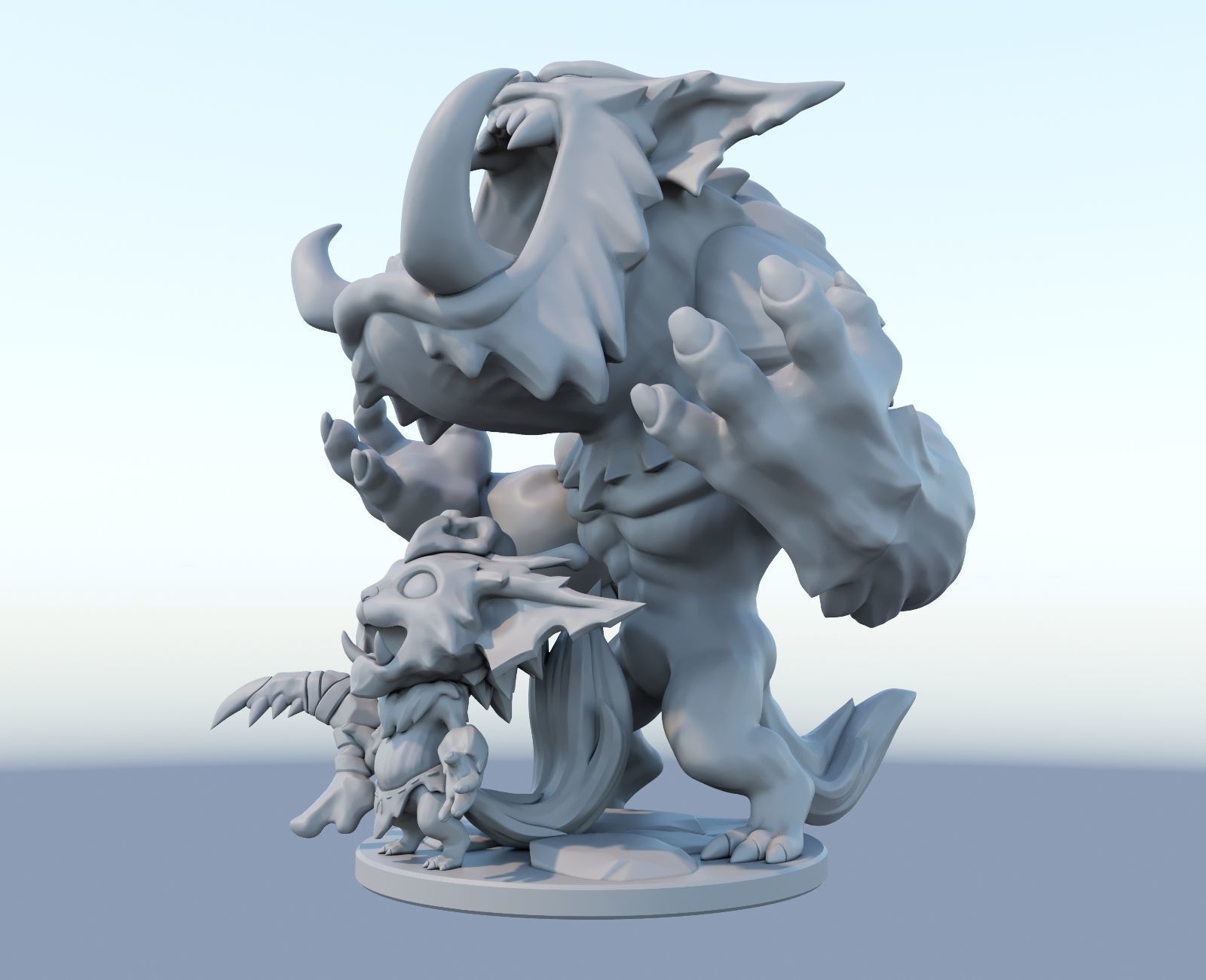 gnar League of Legends 3D print model 3D print model_5