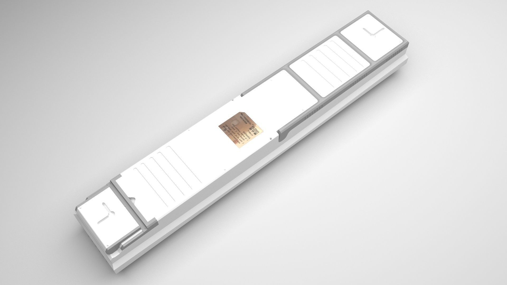Led Emergency Light 3D model_6