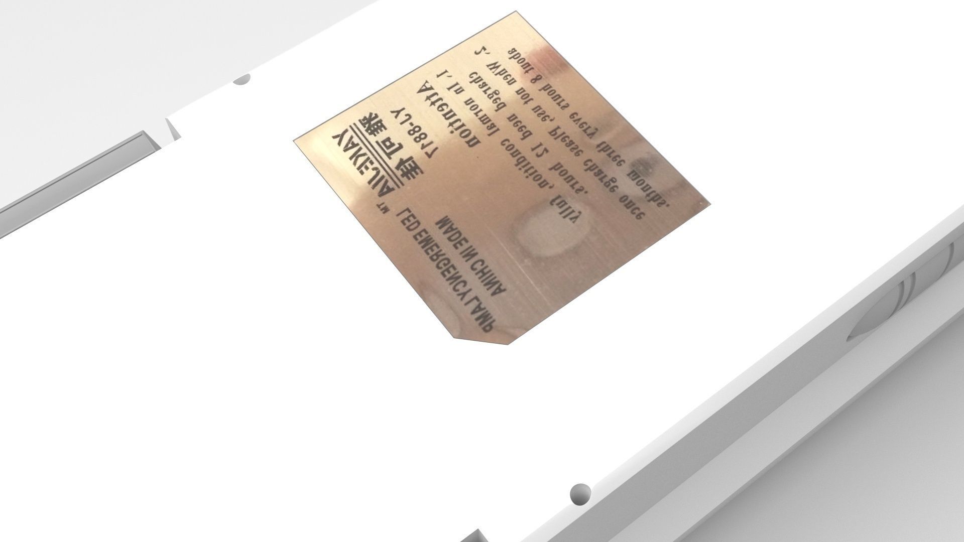 Led Emergency Light 3D model_10