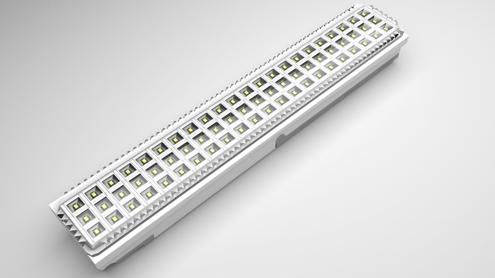 Led Emergency Light 3D model_2