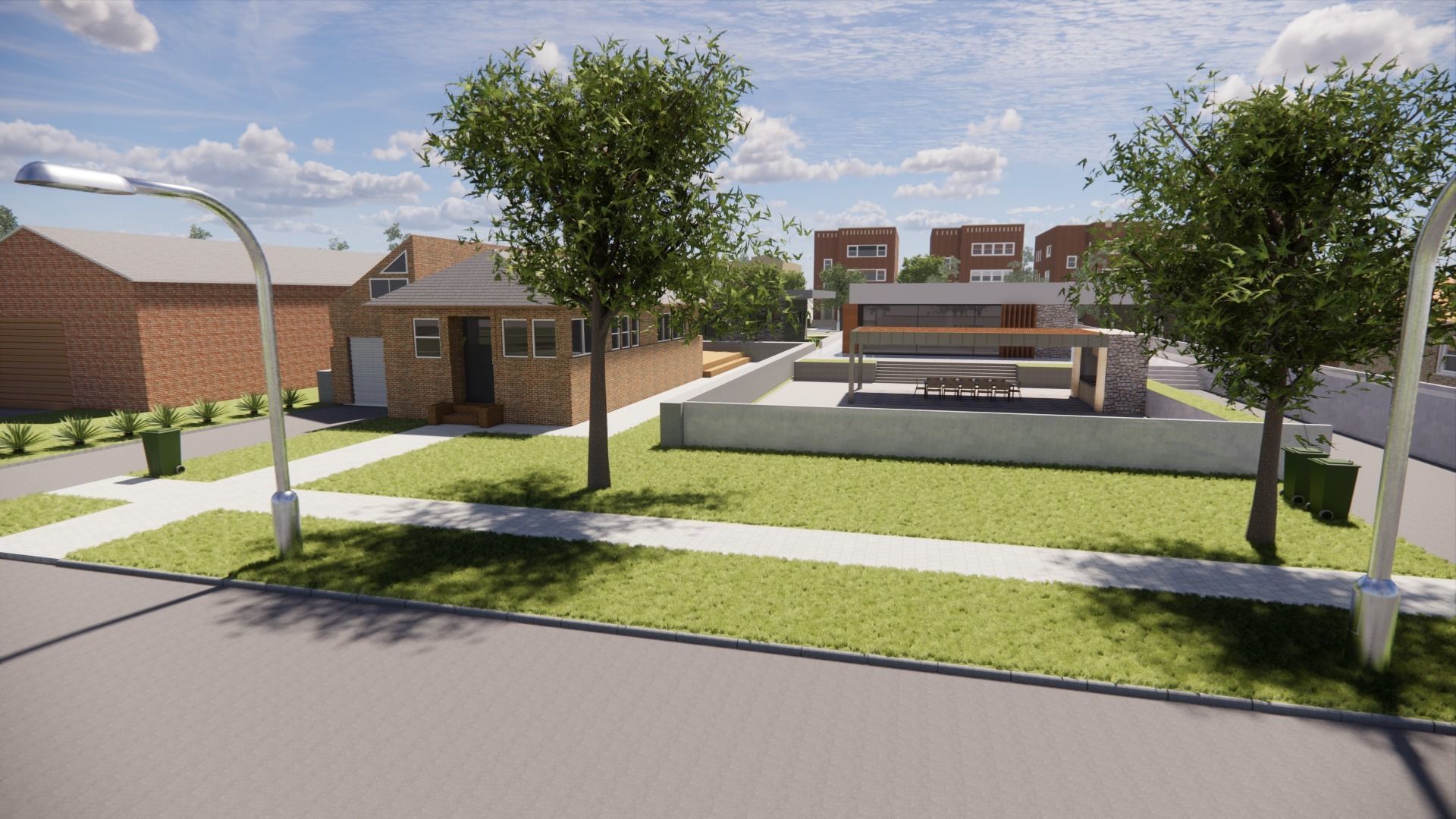 neighbourhood campus plan 3D model_4