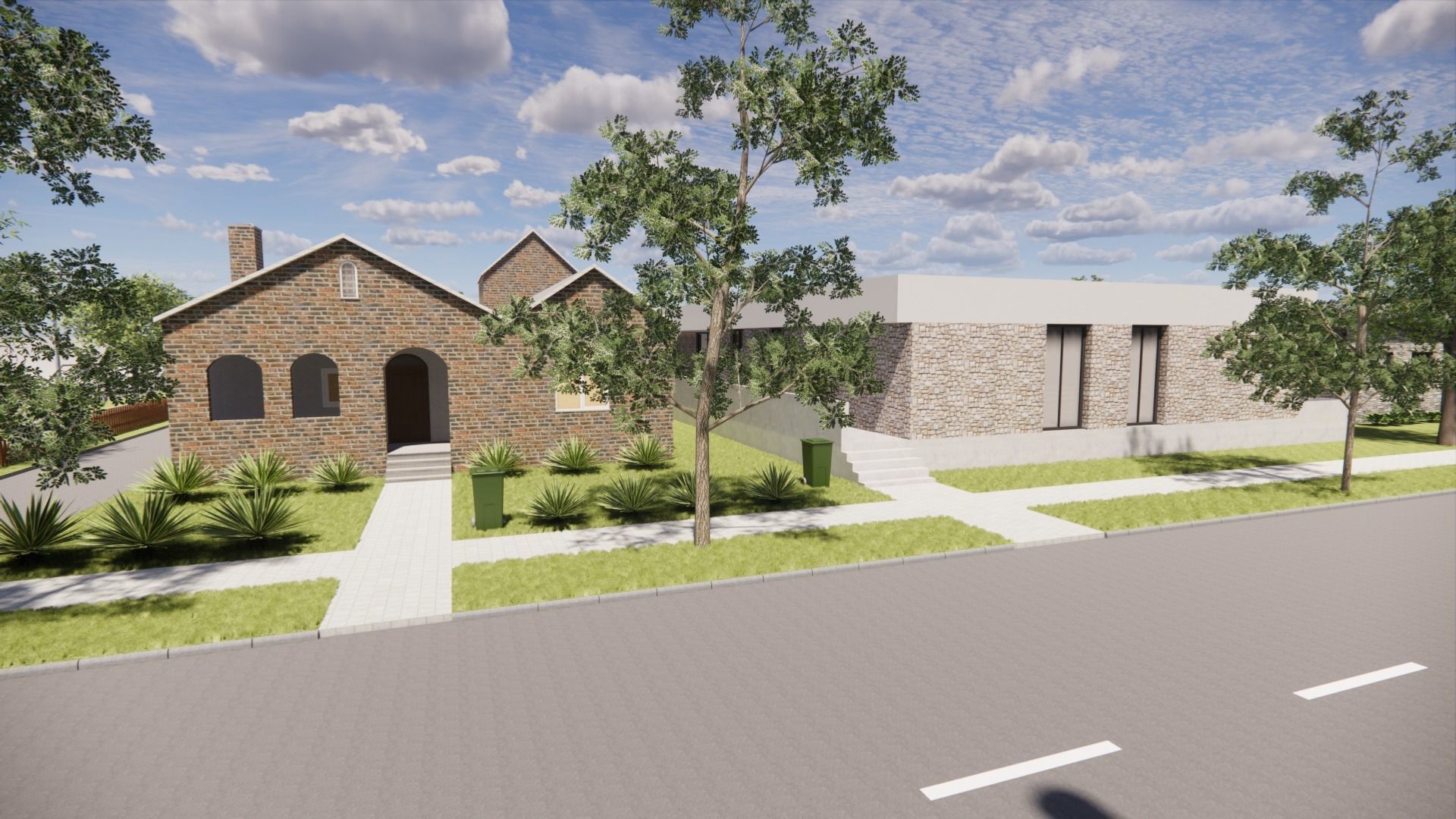 neighbourhood campus plan 3D model_5