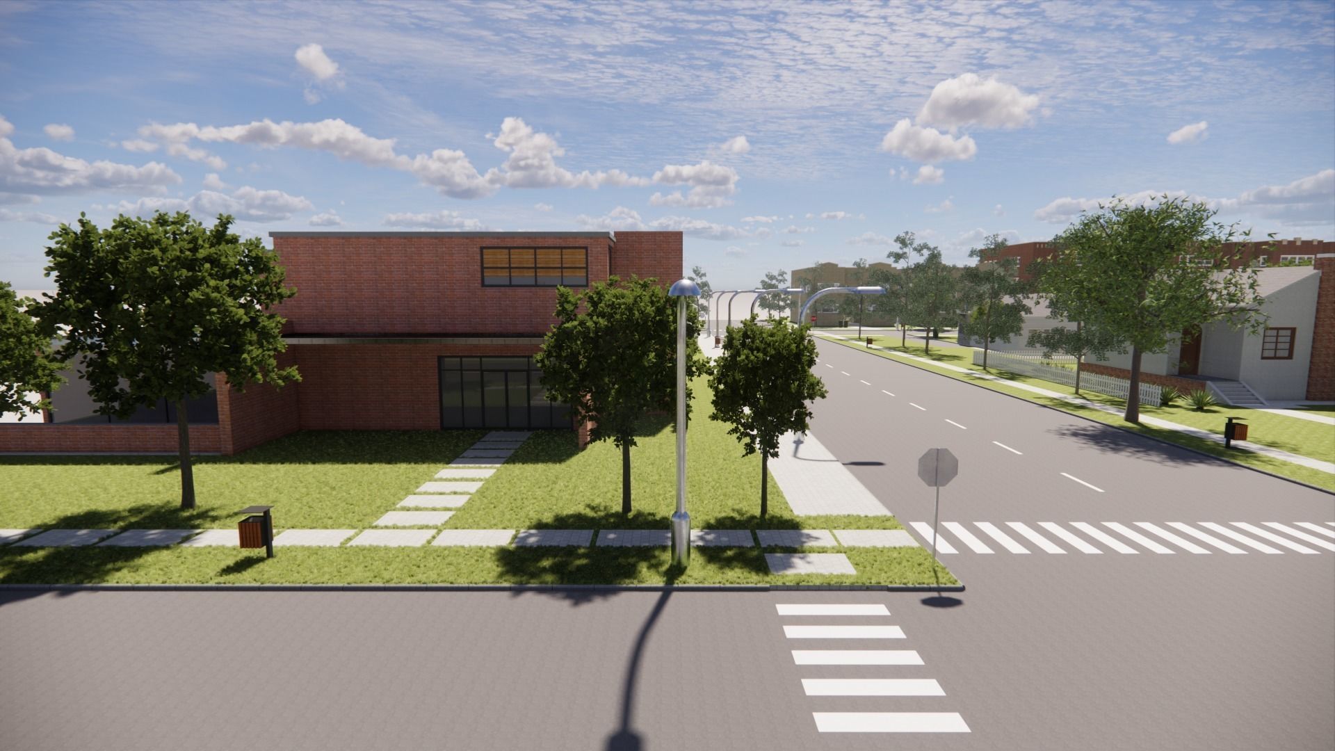 neighbourhood campus plan 3D model_2