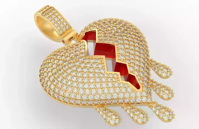 Broken Heart Pendant 