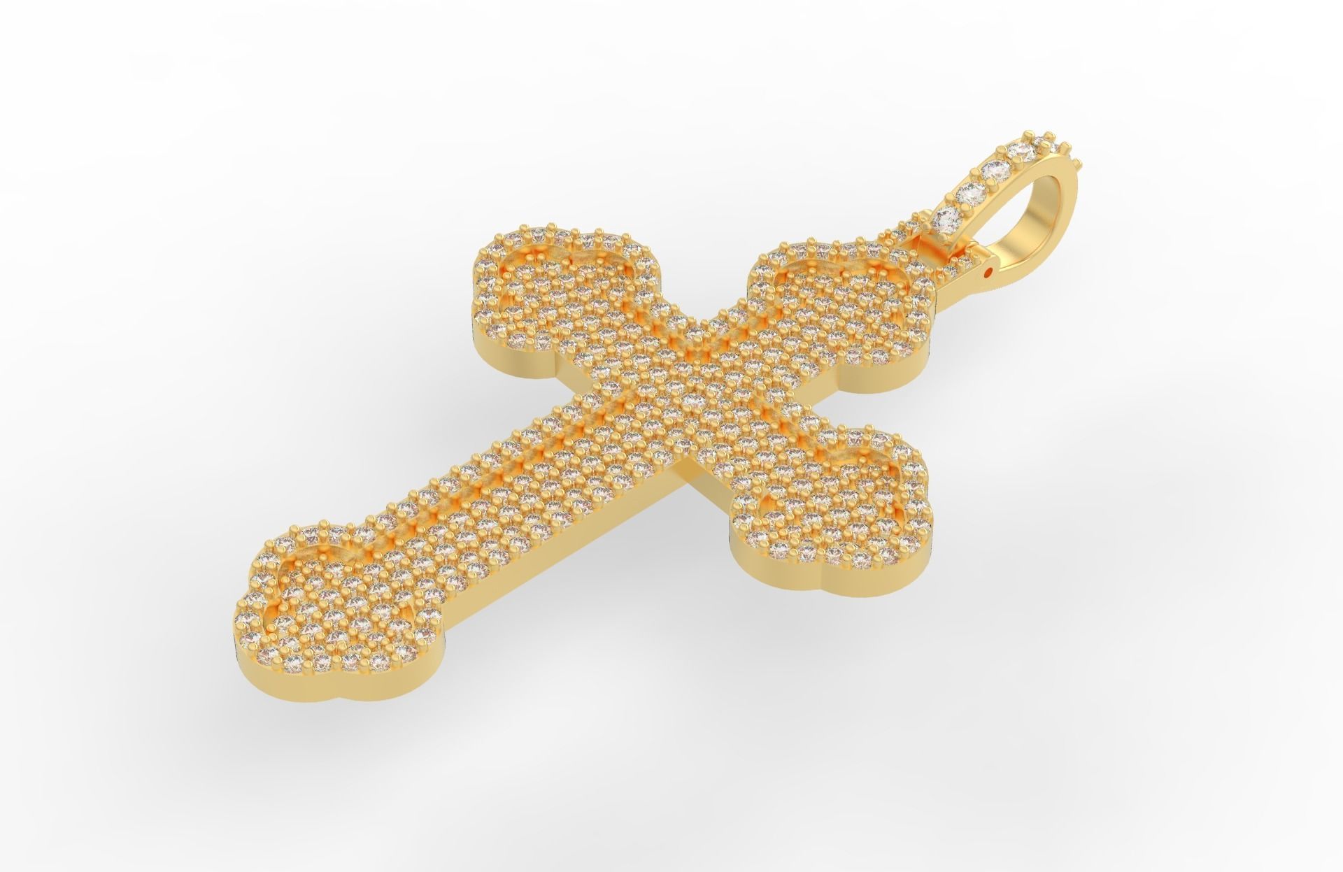 Cross Pave Model  3D print model_1