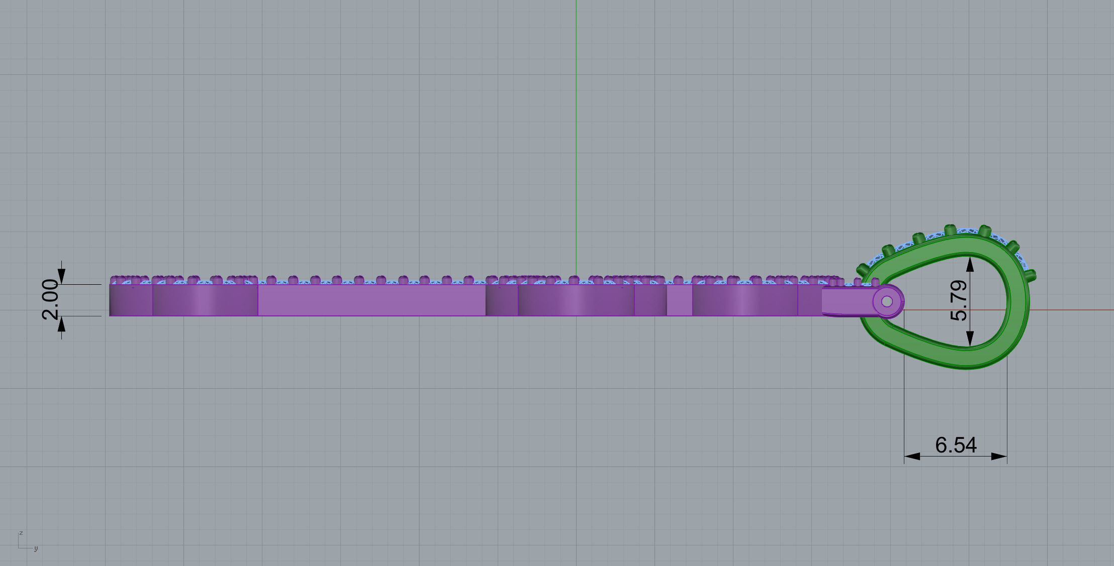 Cross Pave Model  3D print model_9