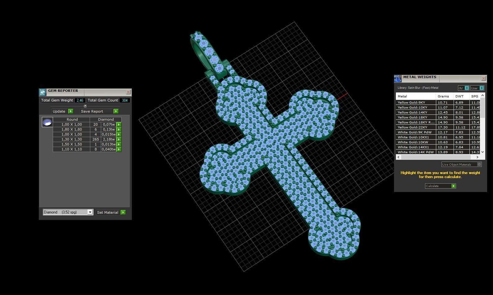 Cross Pave Model  3D print model_11