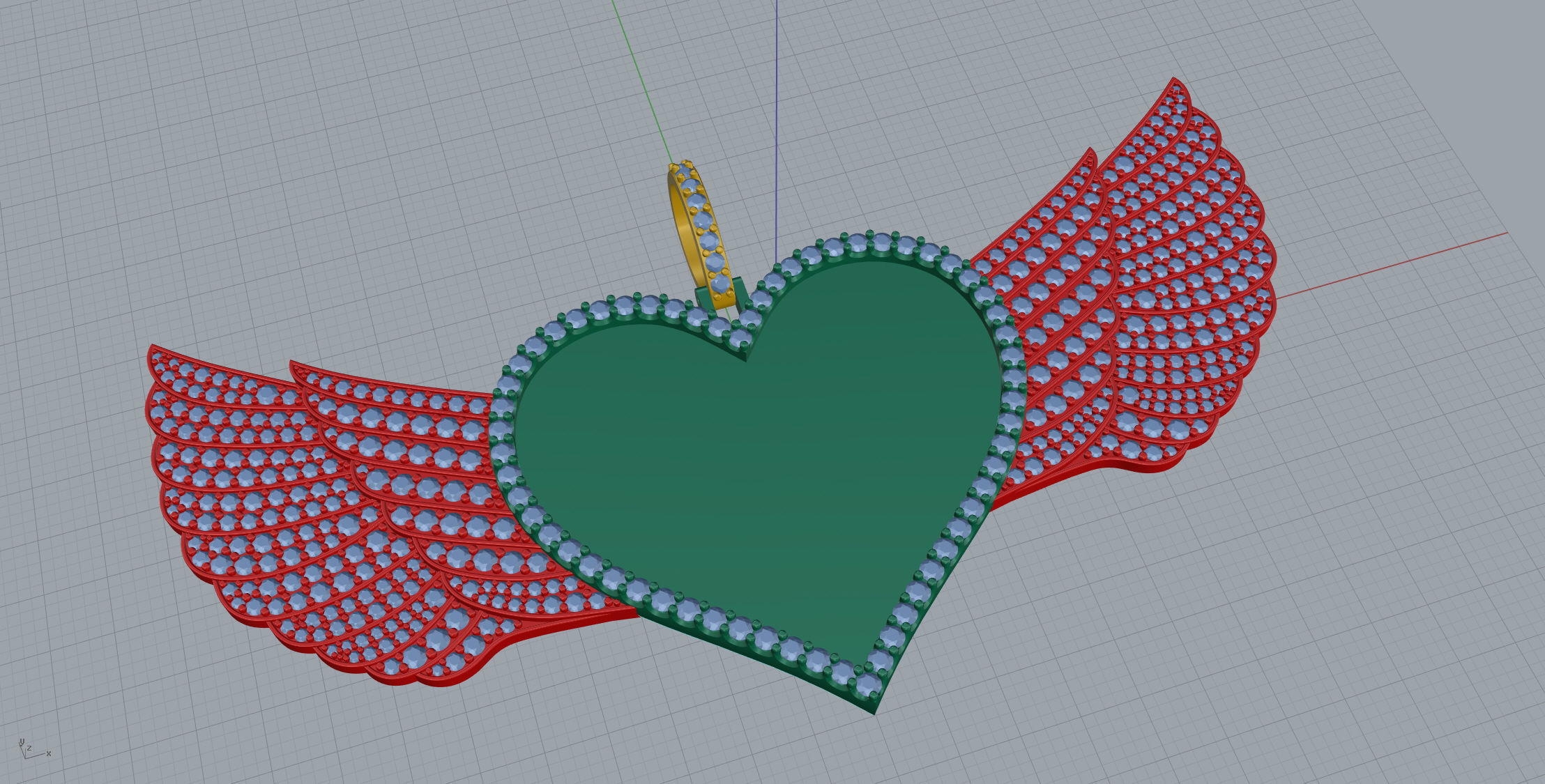 Big Memory Pendant  3D print model_3