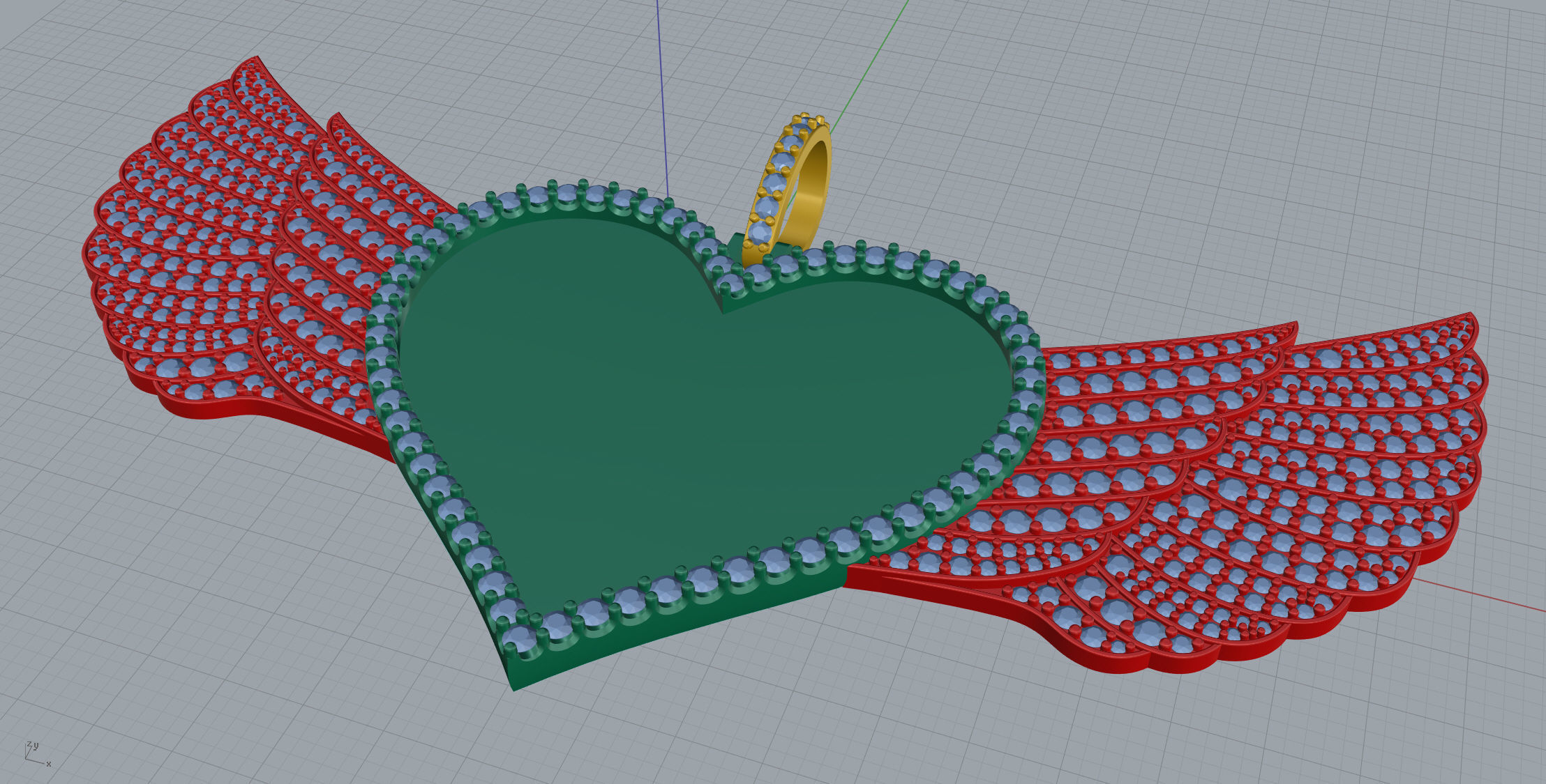 Big Memory Pendant  3D print model_7