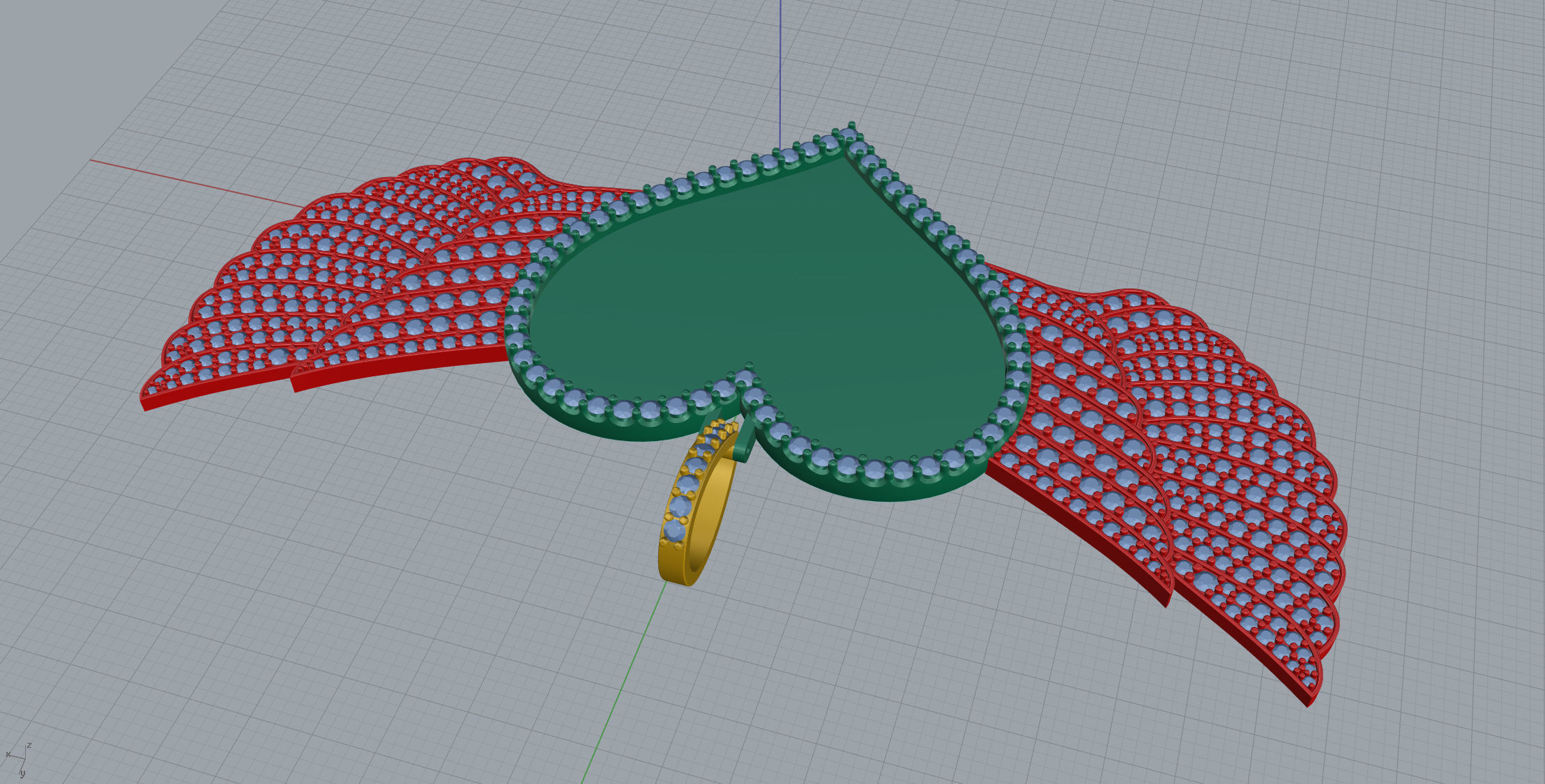 Big Memory Pendant  3D print model_10