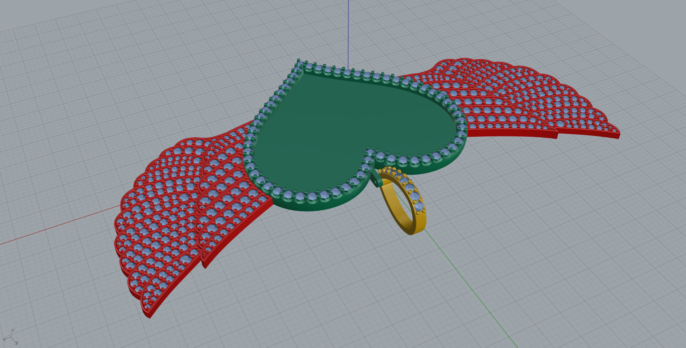 Big Memory Pendant  3D print model_9