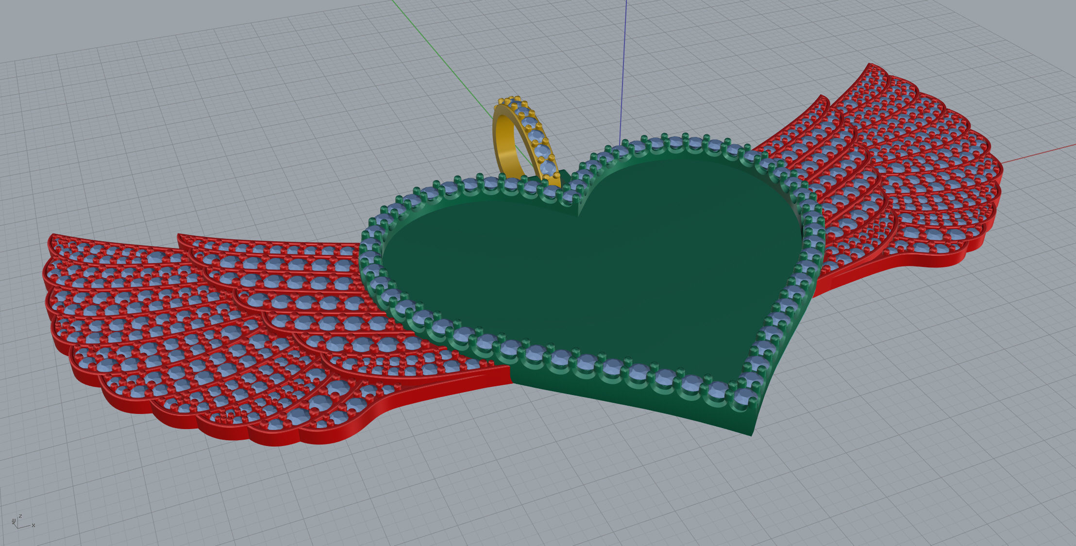 Big Memory Pendant  3D print model_6