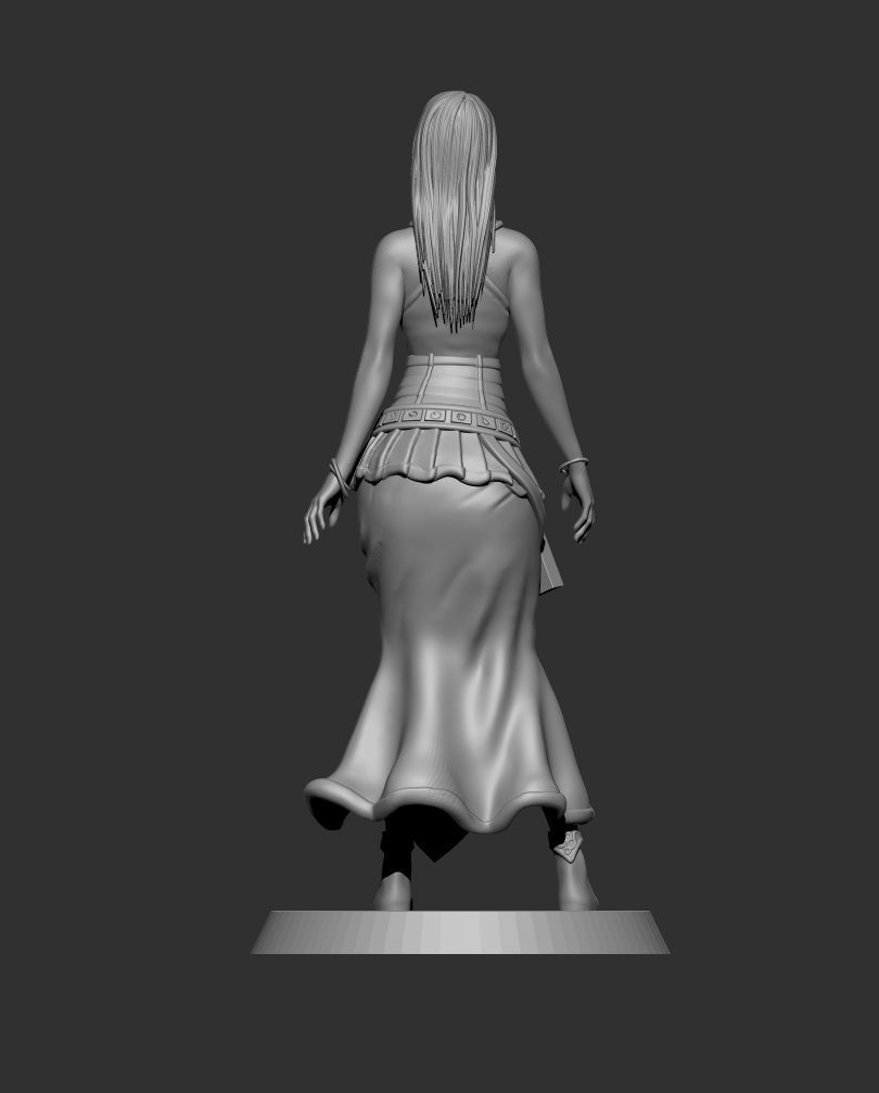 Female Spellcaster mage sorcerer 3D print model_15