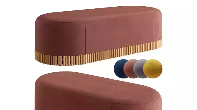 Oscar Ottoman by So Watt 3D model