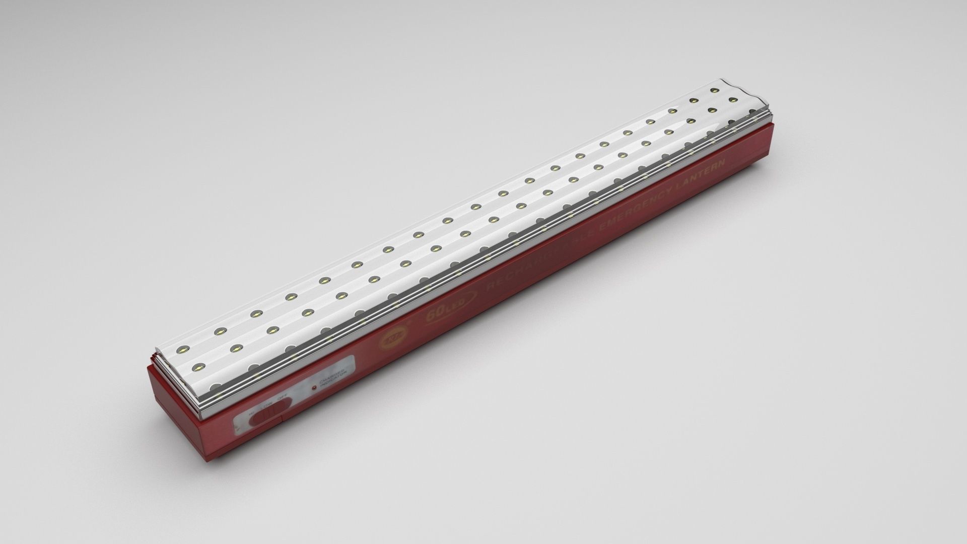 Led Emergency Lights Collection With Led Emergency Light Charger 3D model_13