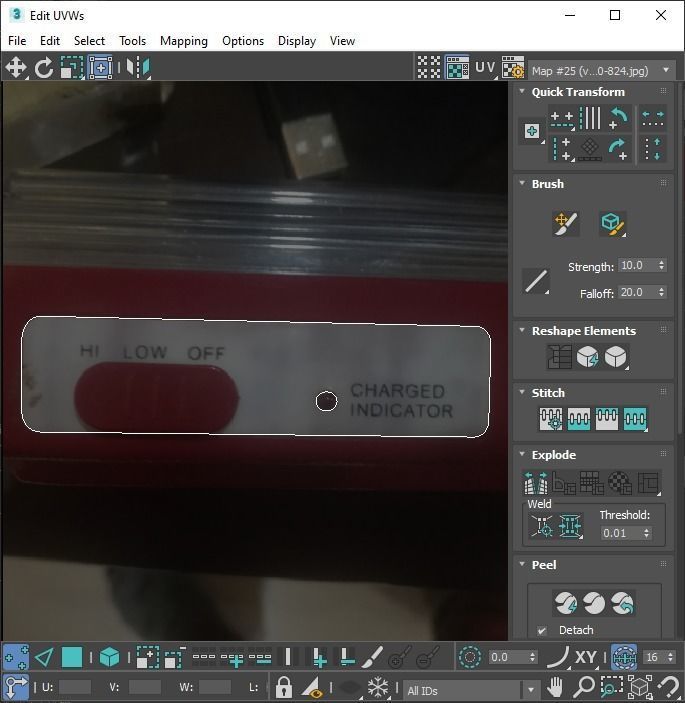 Led Emergency Lights Collection With Led Emergency Light Charger 3D model_15