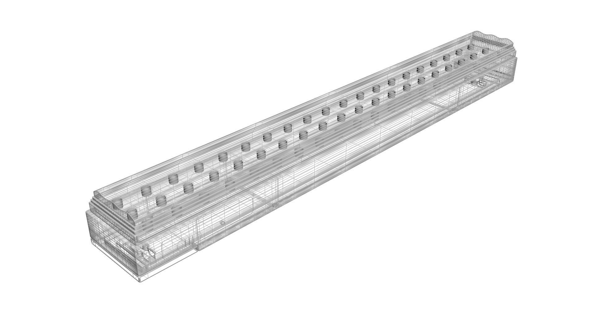 Led Emergency Lights Collection With Led Emergency Light Charger 3D model_14