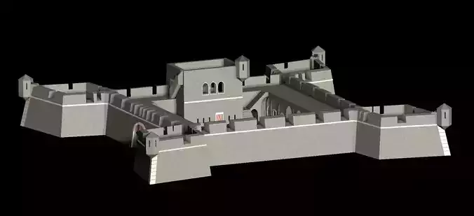 Vauban Fortress basis large 3D print model