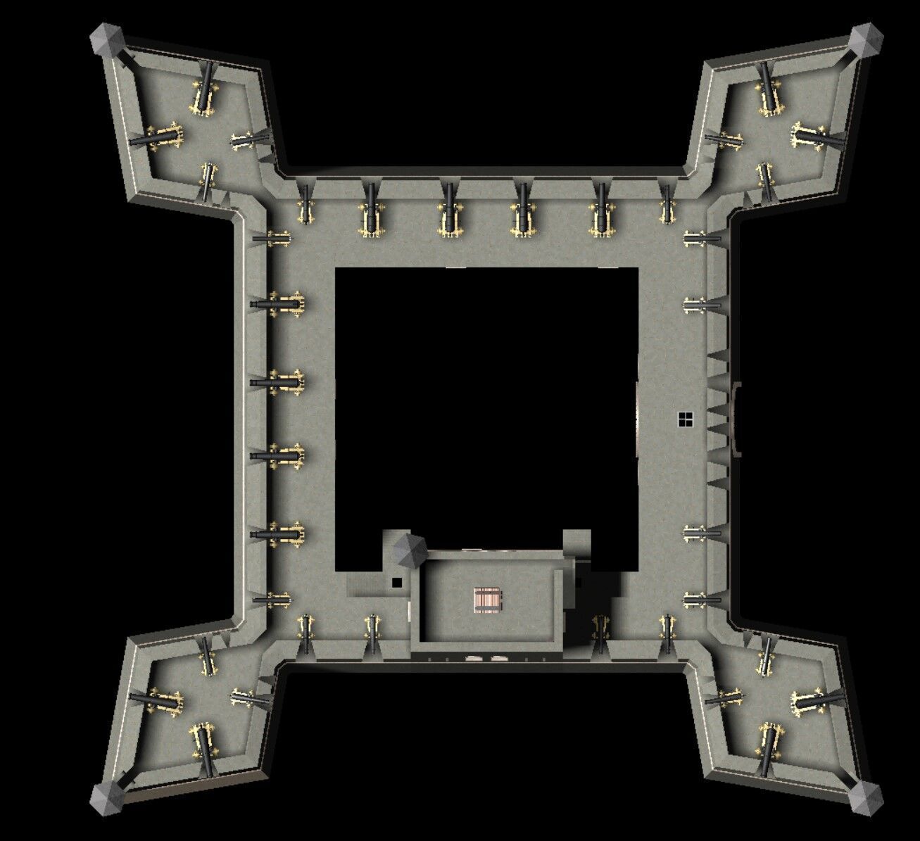 Vauban Fortress basis large 3D print model_3
