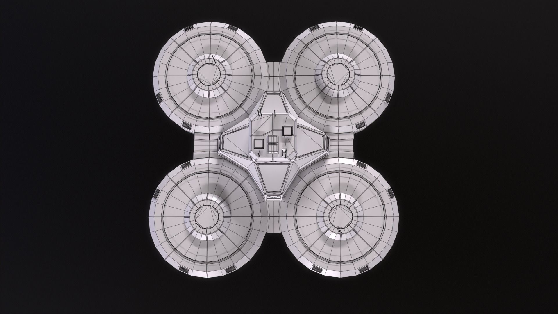 Planetary Storage Module Low-poly 3D model_6