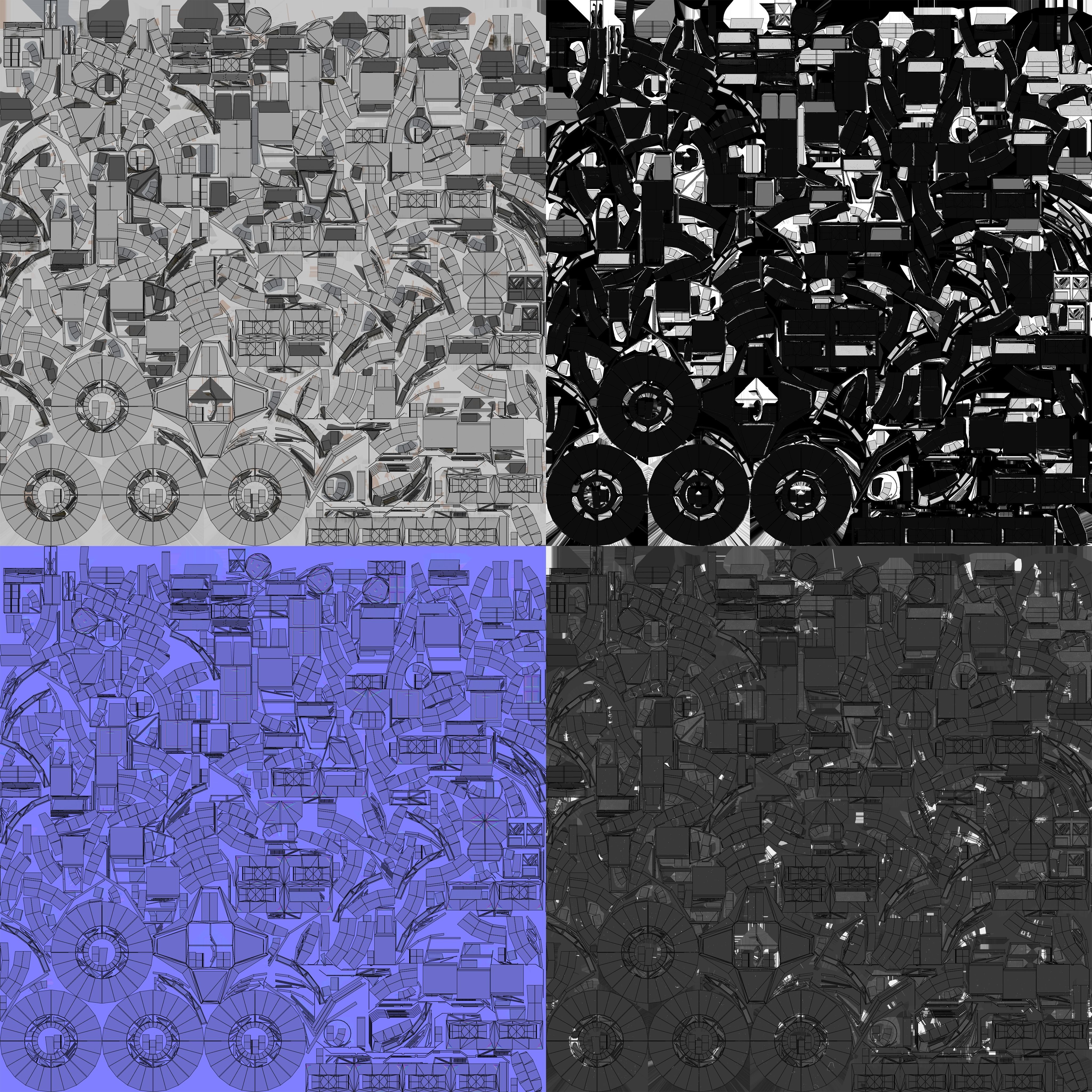 Planetary Storage Module Low-poly 3D model_9