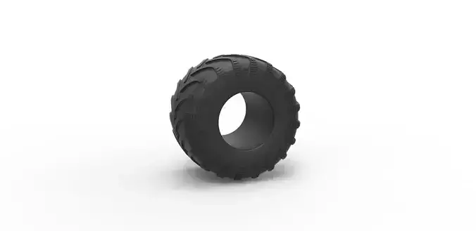Monster Jam tire 2 Scale 1 to 25