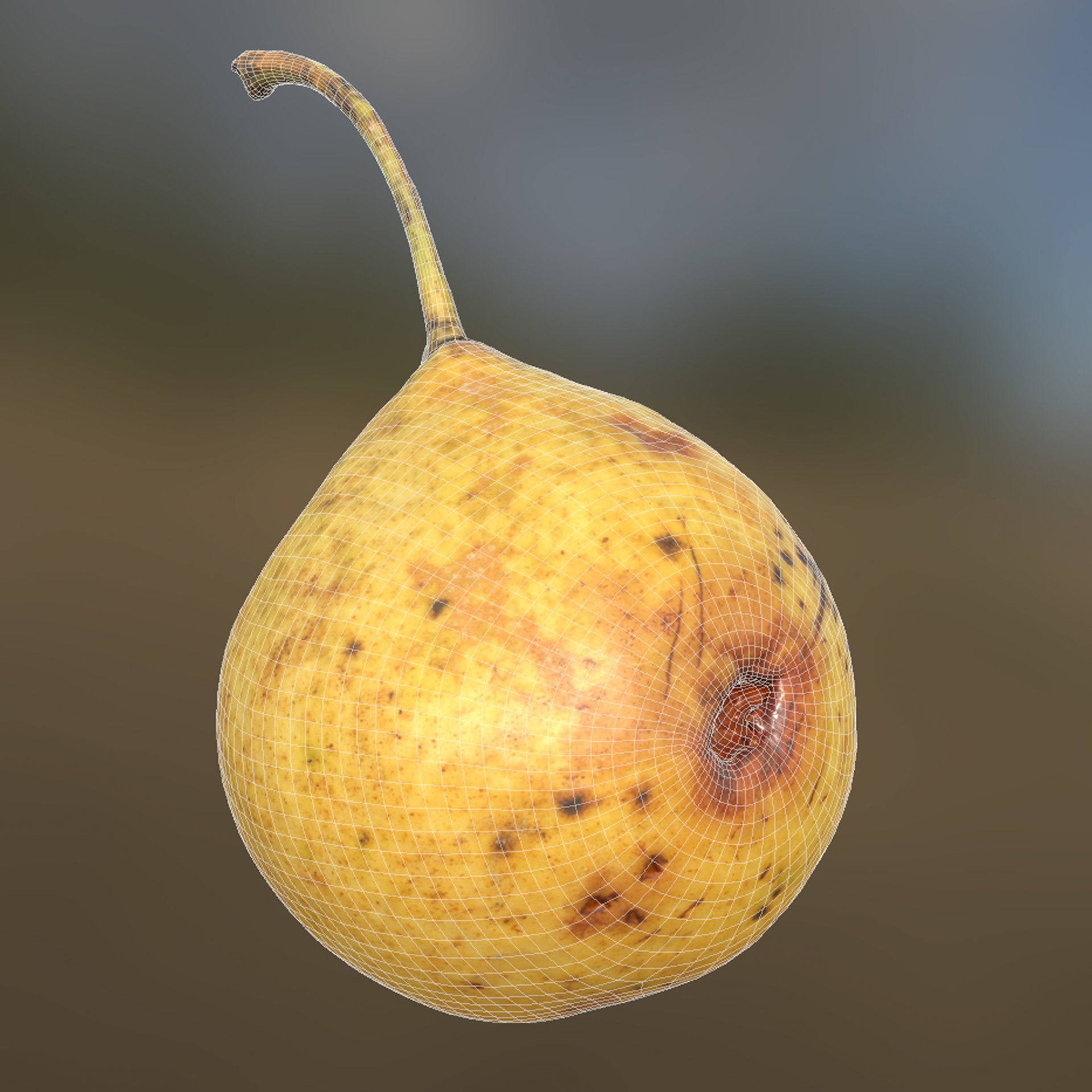 Pear 3d model Low-poly 3D model_7