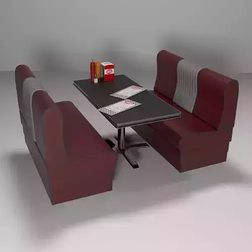 American Dining 3D Model