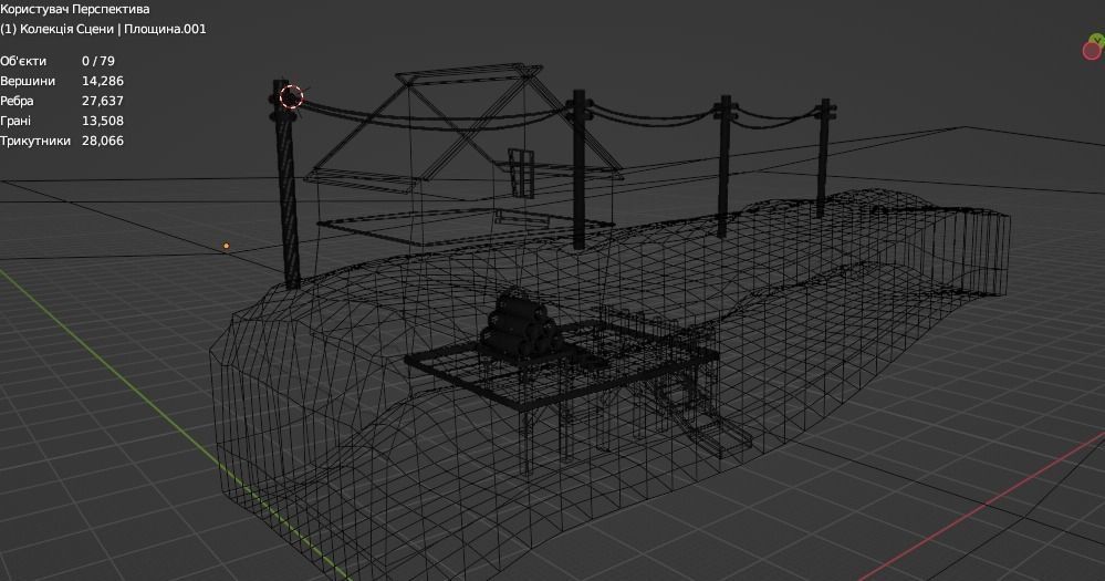 Cartoon house Low-poly 3D model_4