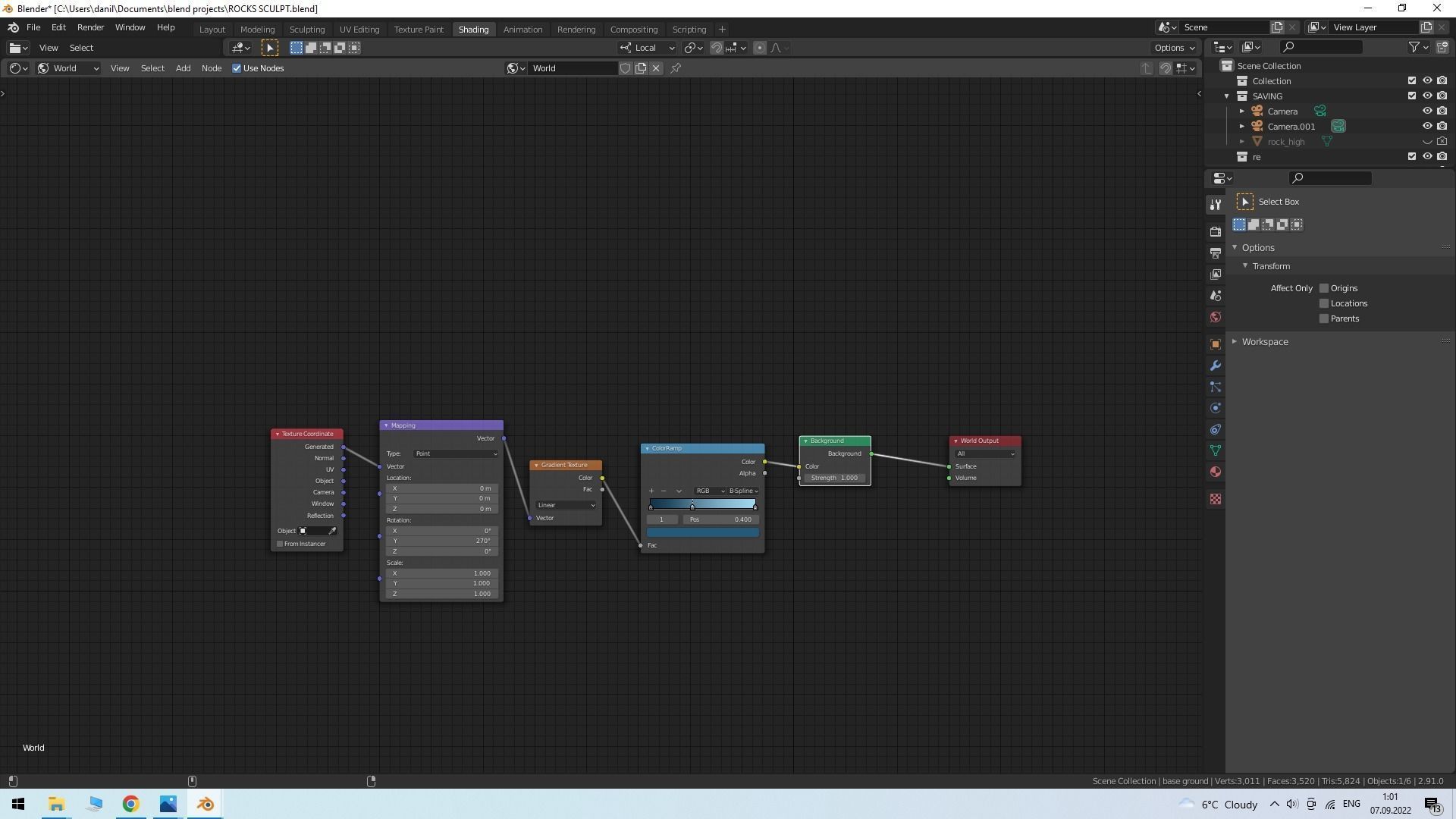 Stone  with moss Free low-poly 3D model_5