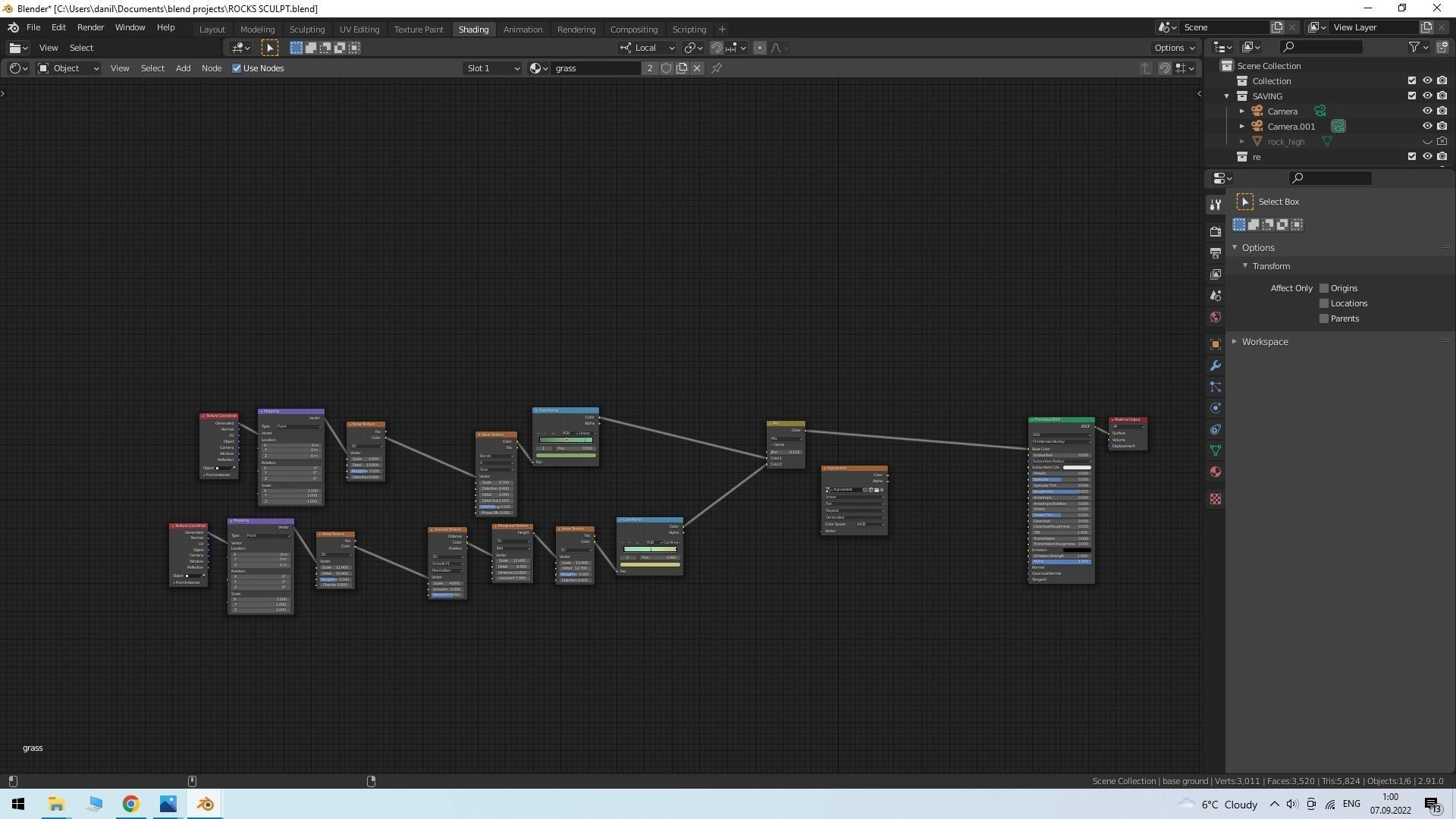 Stone  with moss Free low-poly 3D model_4