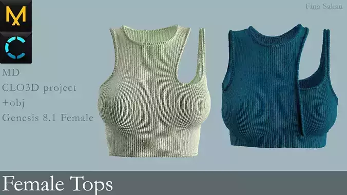 Female Tops Marvelous Designer