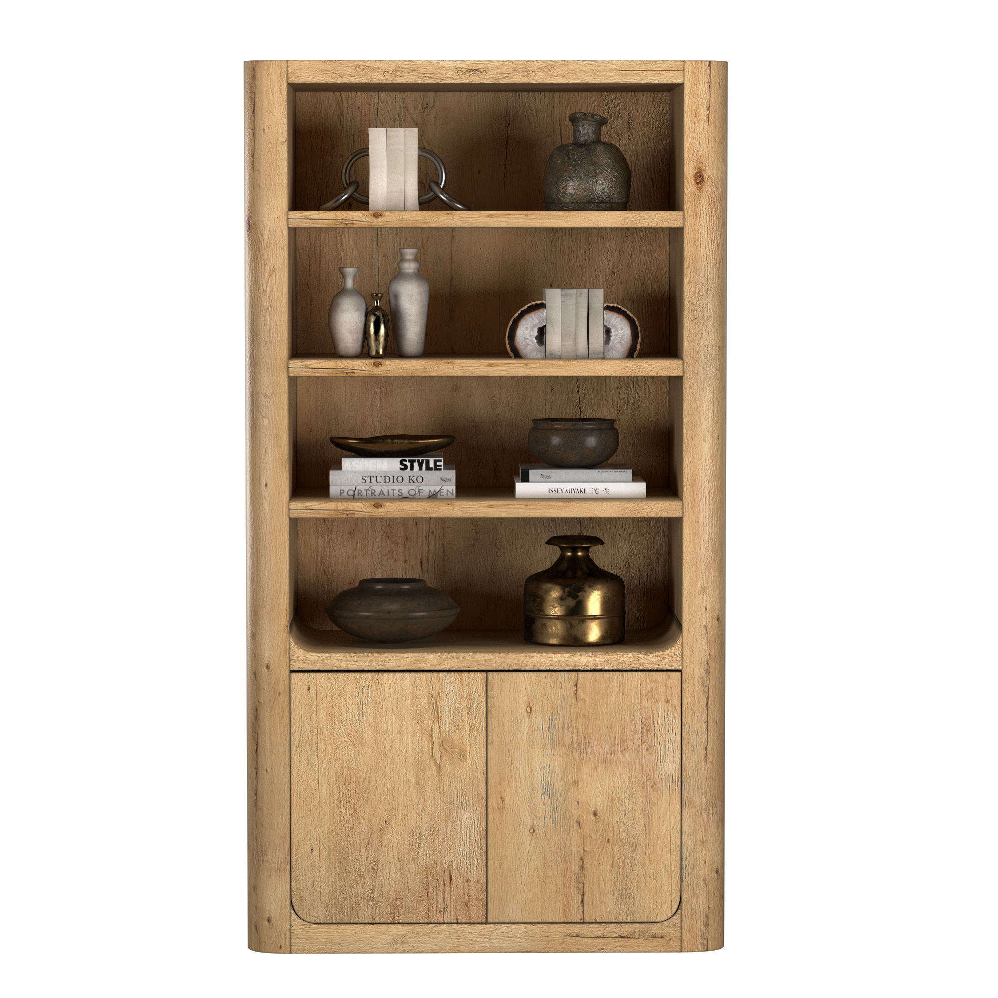 OSLO SOLID SIDEBOARD and HUTCH 3D model_1