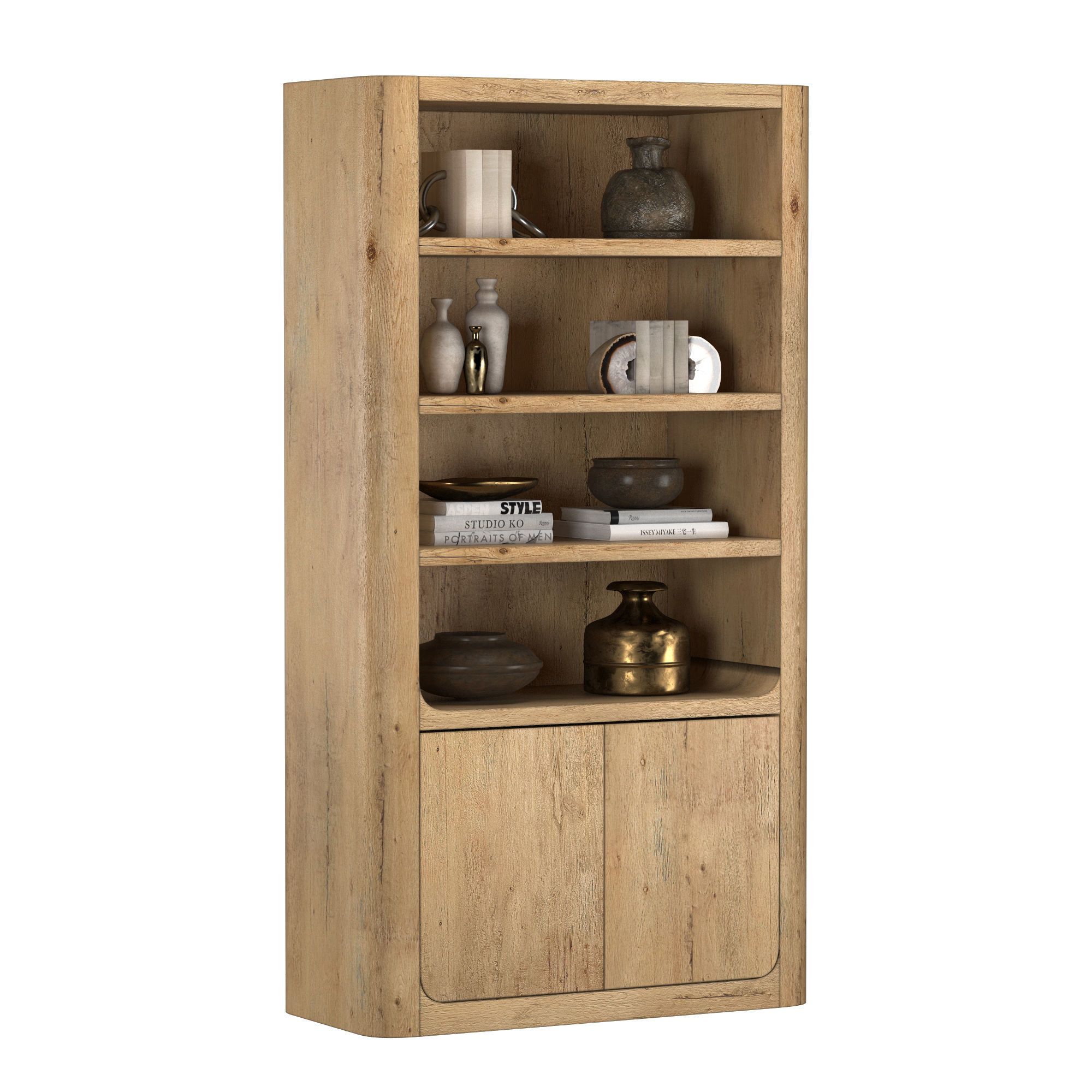 OSLO SOLID SIDEBOARD and HUTCH 3D model_2