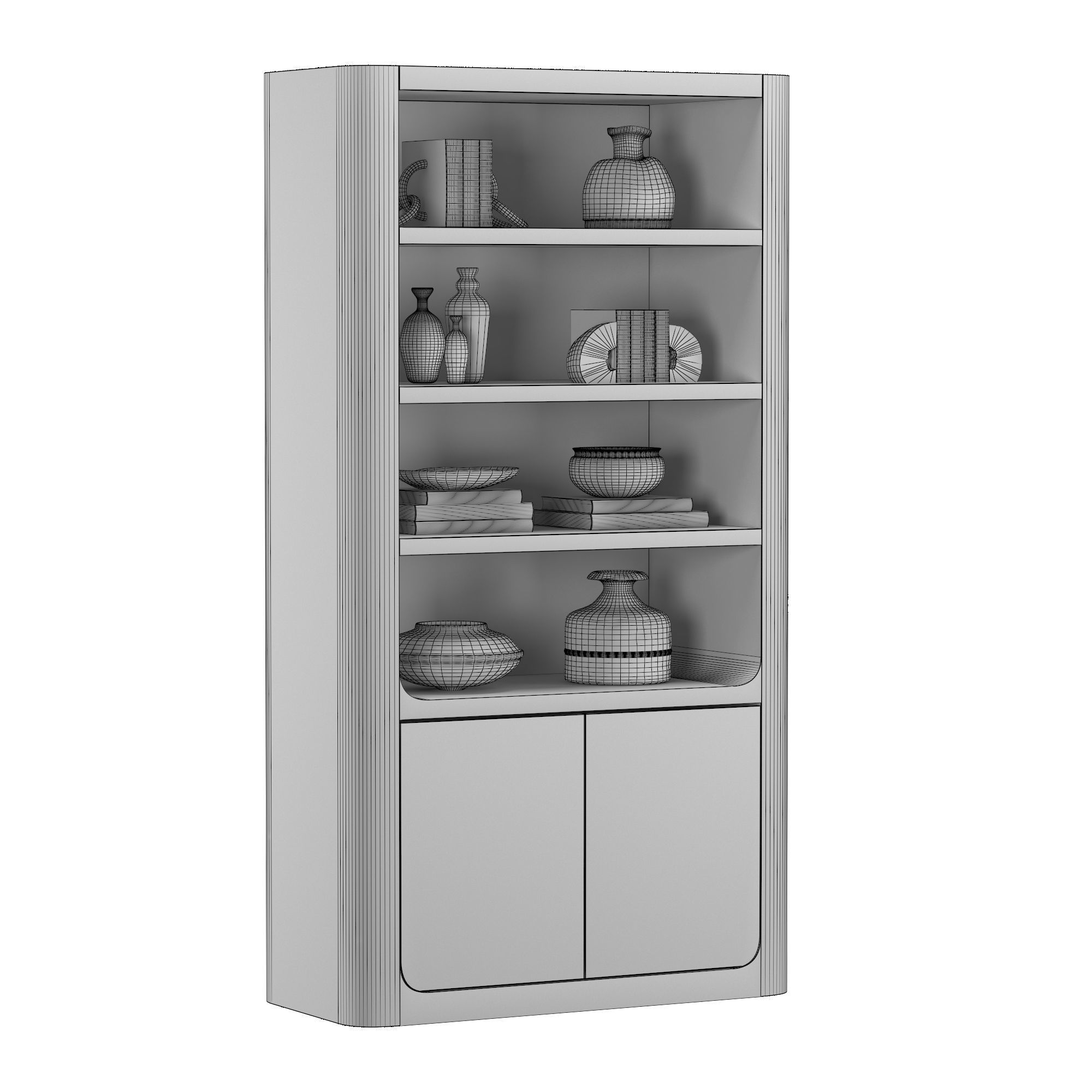 OSLO SOLID SIDEBOARD and HUTCH 3D model_5