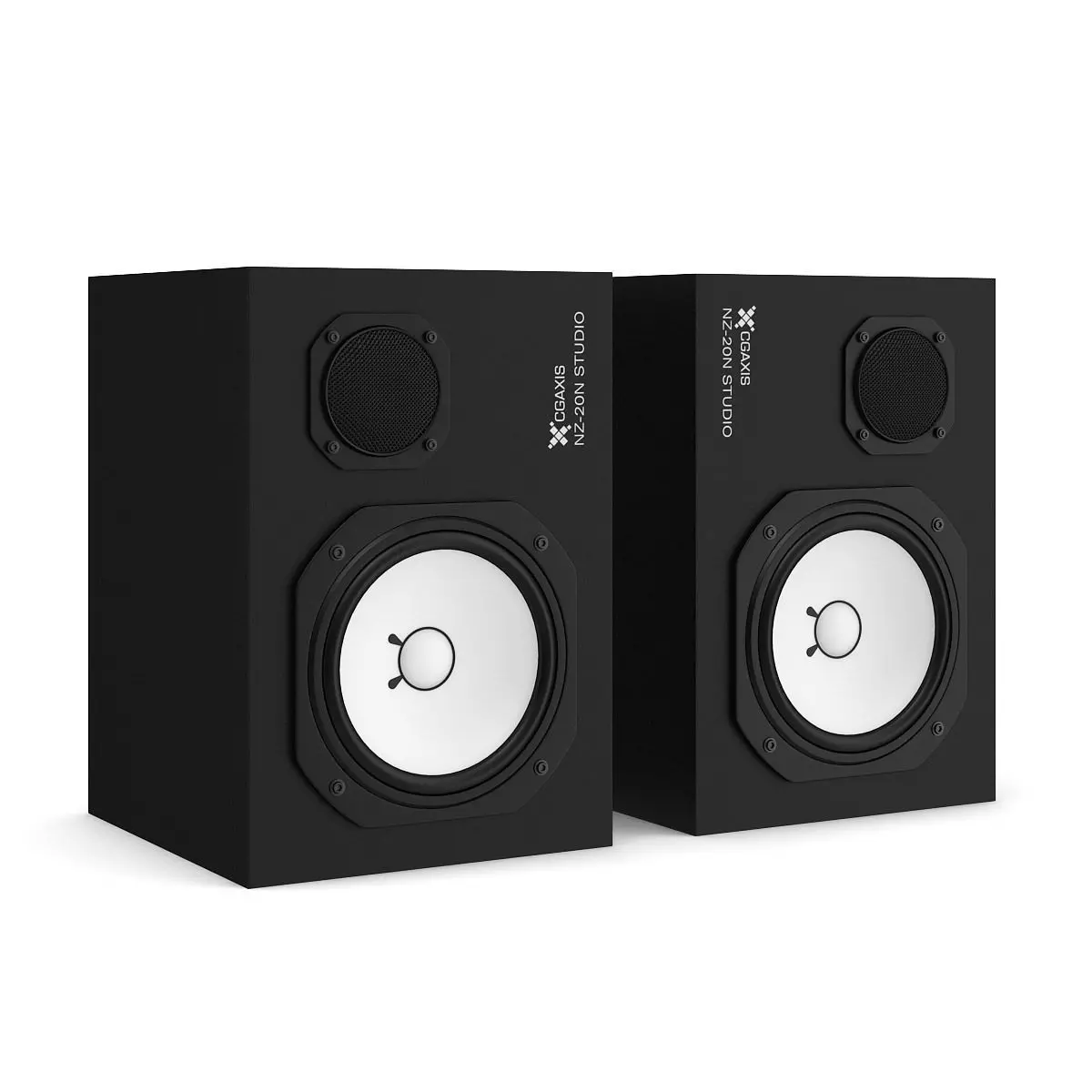 Studio Monitors 3D model_0