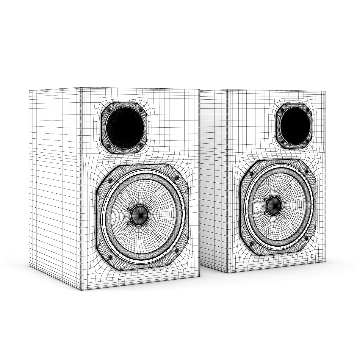 Studio Monitors 3D model_3