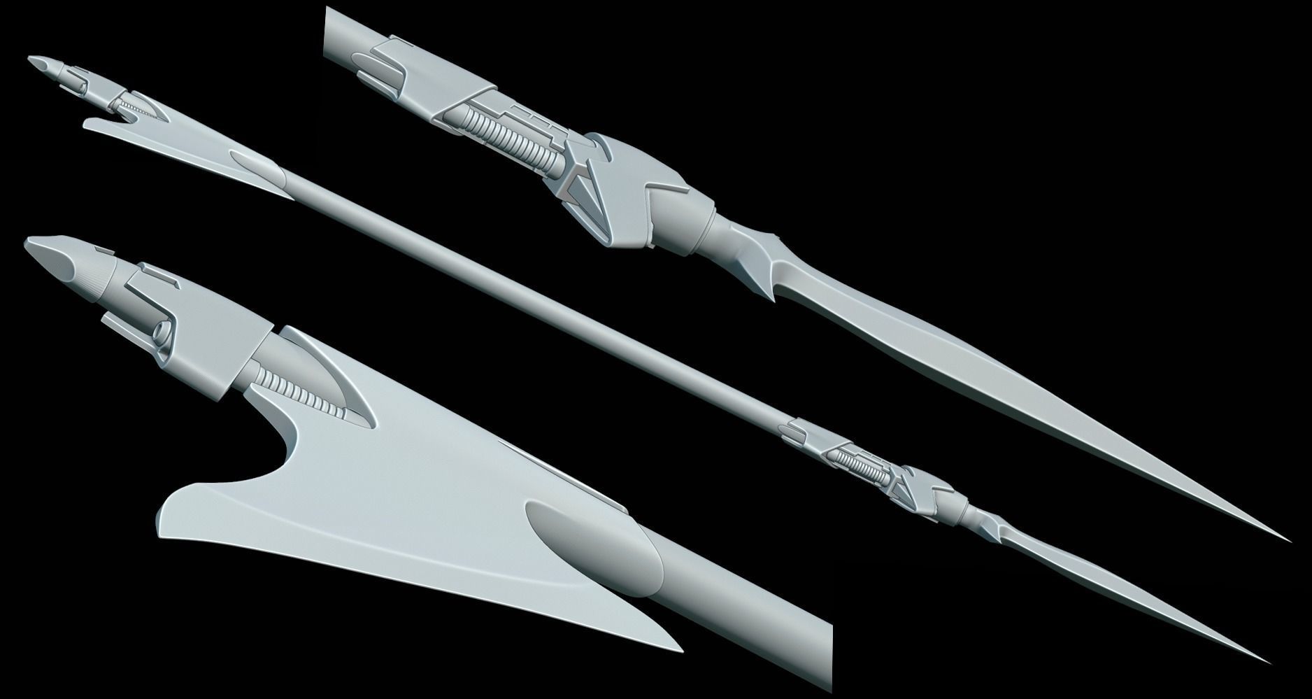 Spear from comics about Ochi of Bestoon 3D print model_3