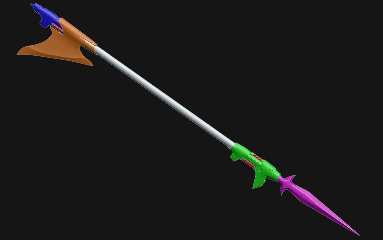 Spear from comics about Ochi of Bestoon 3D print model_5