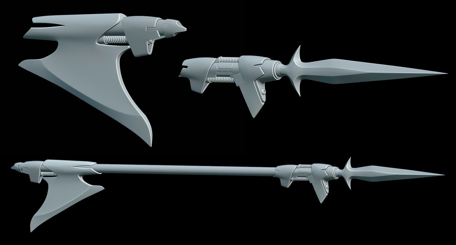 Spear from comics about Ochi of Bestoon 3D print model_2