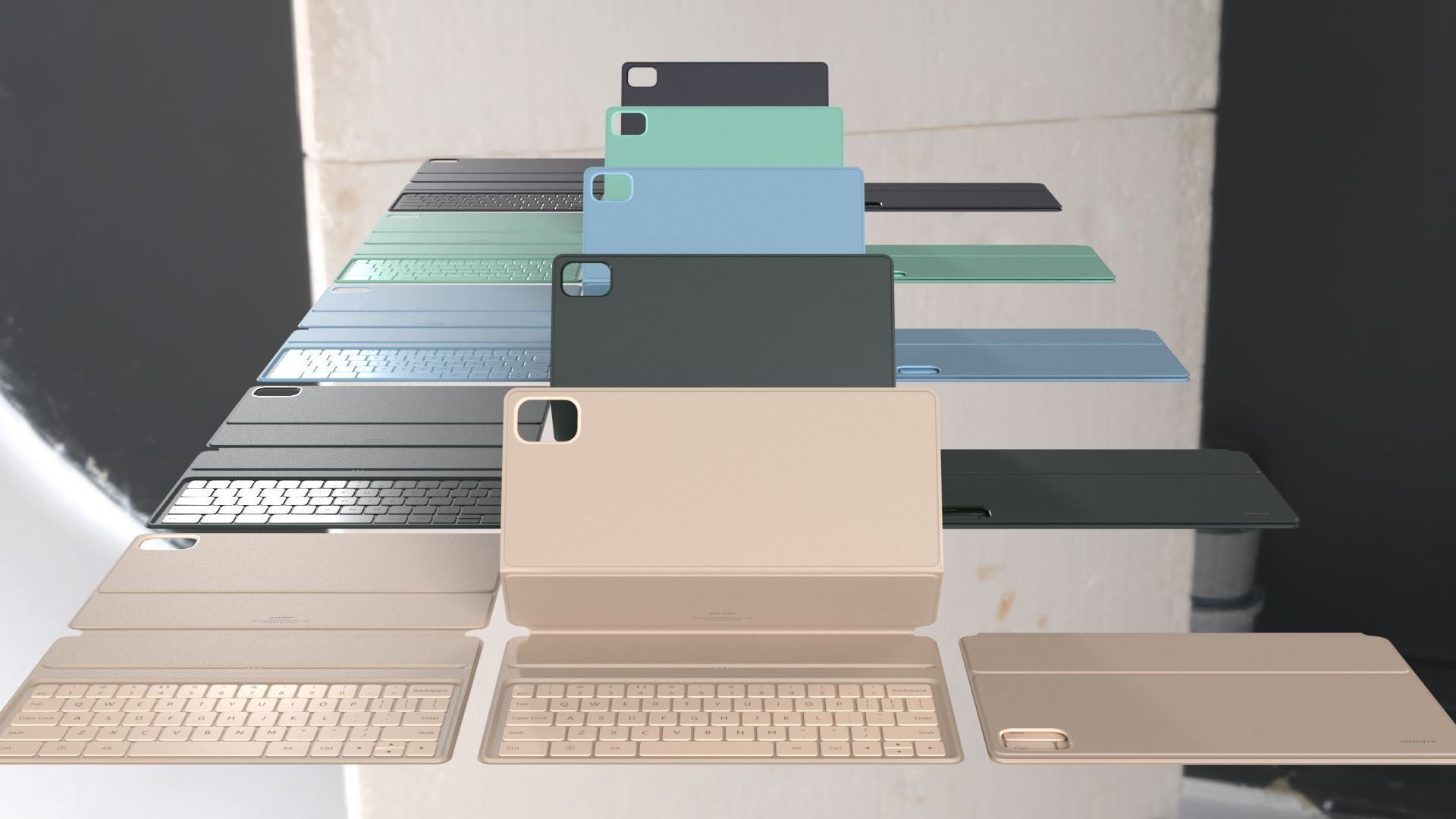 Xiaomi Pad 5 Keyboard Case 3D model_8