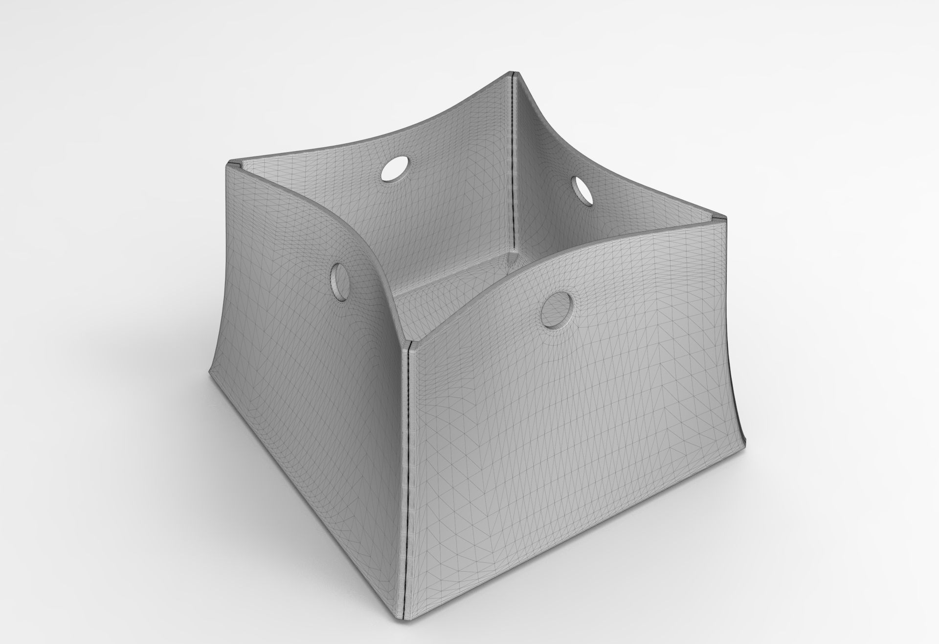 Big Box Low-poly 3D model_5