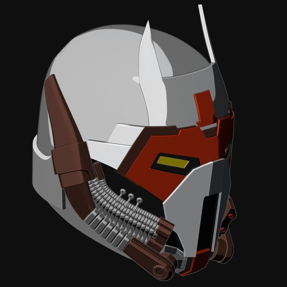 Helmet of Ochi of Bestoon from comics 3D print model_5