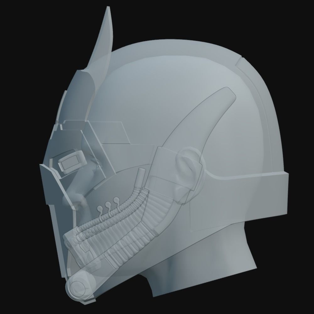 Helmet of Ochi of Bestoon from comics 3D print model_12