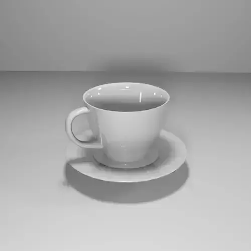 cup 3D Model coffee and saucer - coffee and saucer